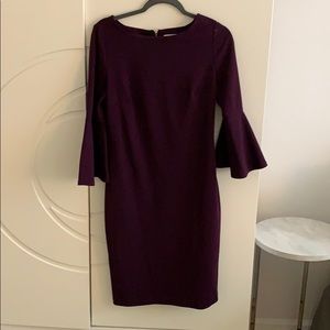 Calvin Klein Dress with Peplum Sleeve